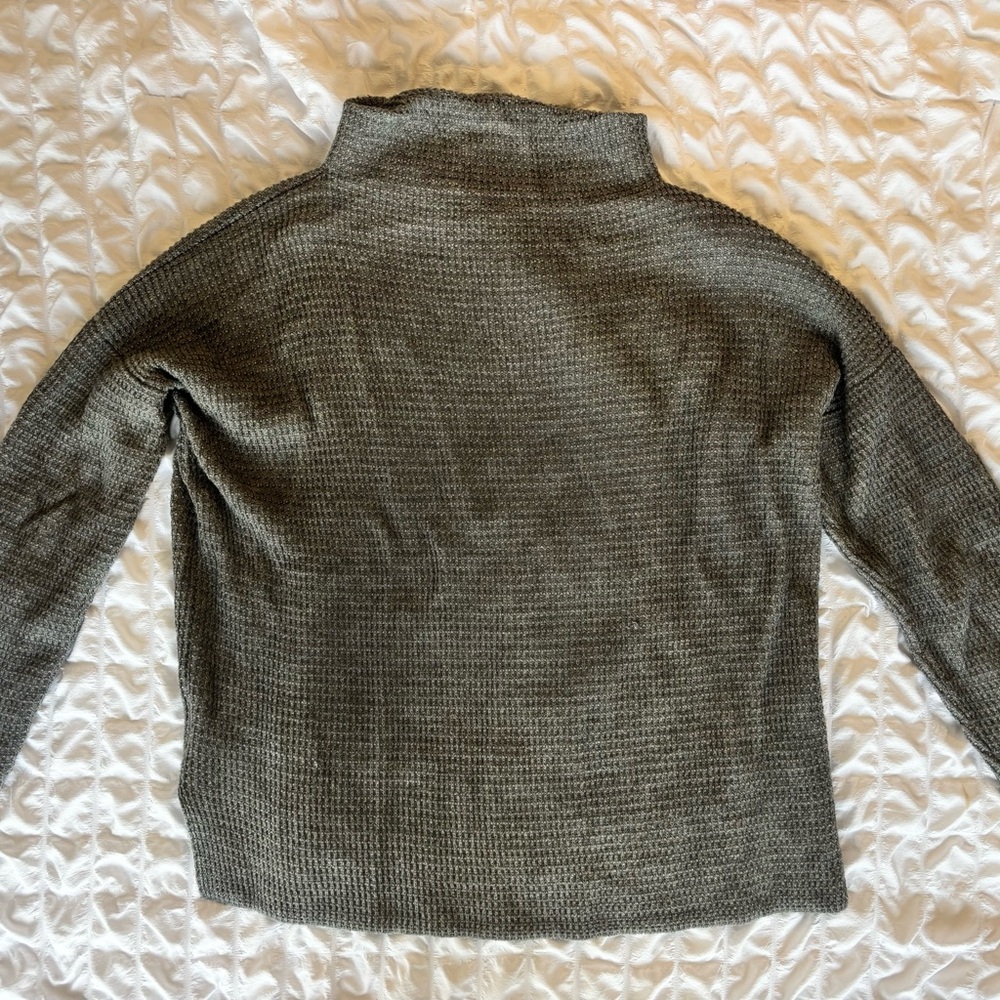 Women's Gray Mockneck Sweater